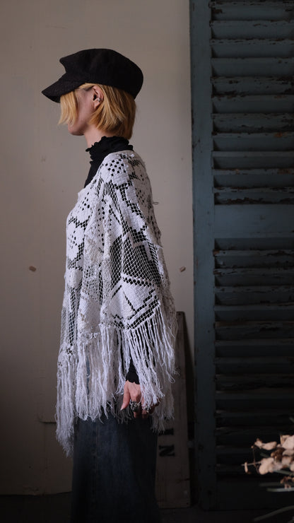 Souvenir lace vintage tops Lf-T006 ポンチョ