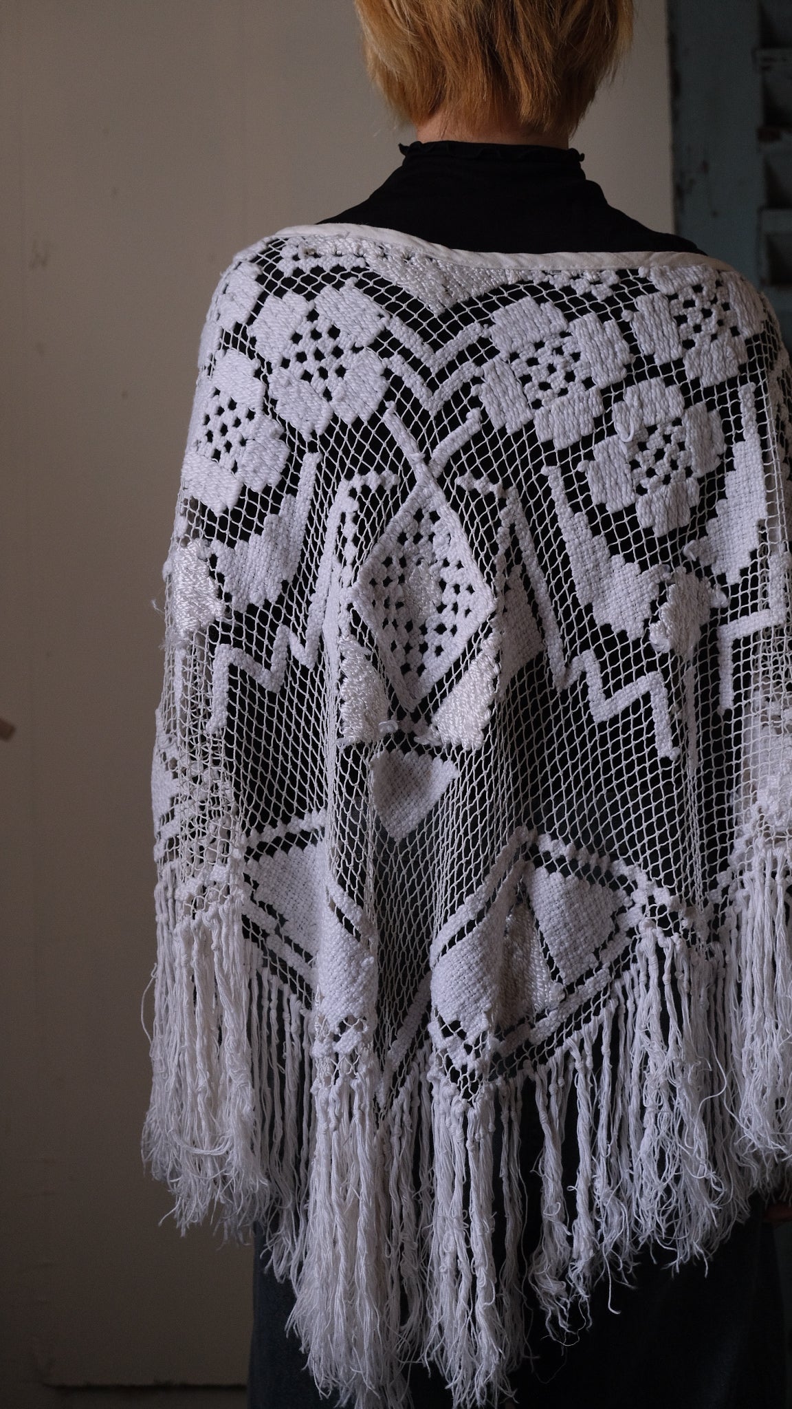Souvenir lace vintage tops Lf-T006 ポンチョ