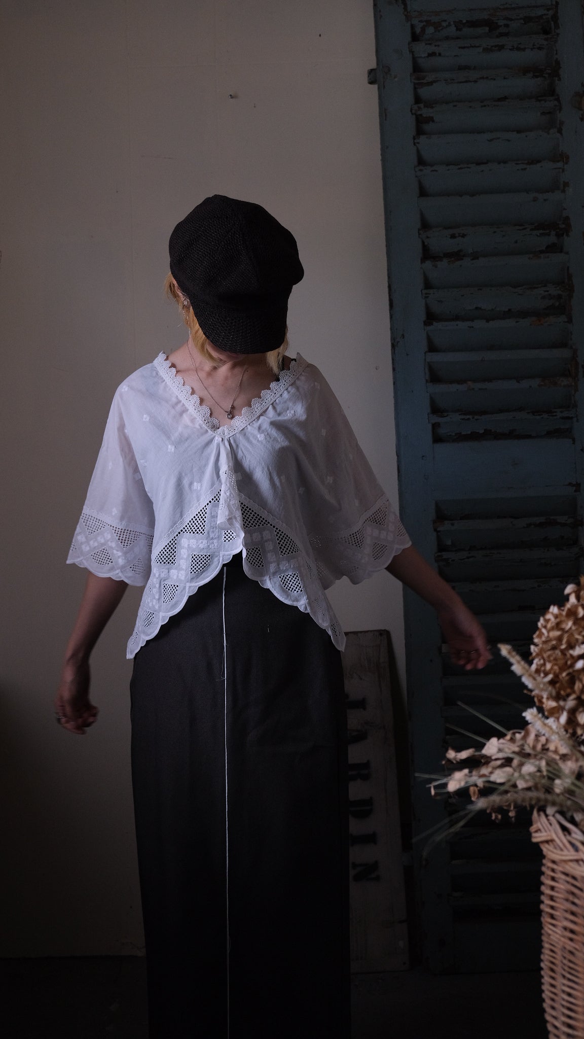 Souvenir lace vintage tops Lf-T009