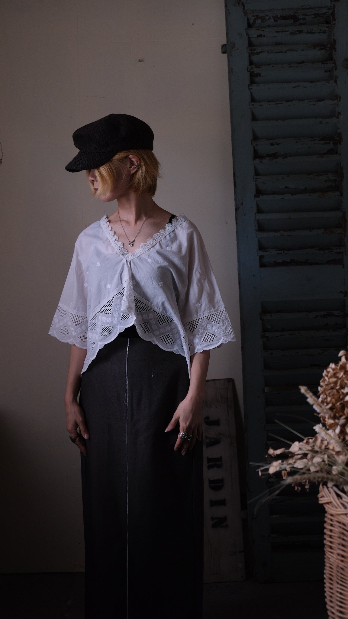 Souvenir lace vintage tops Lf-T009