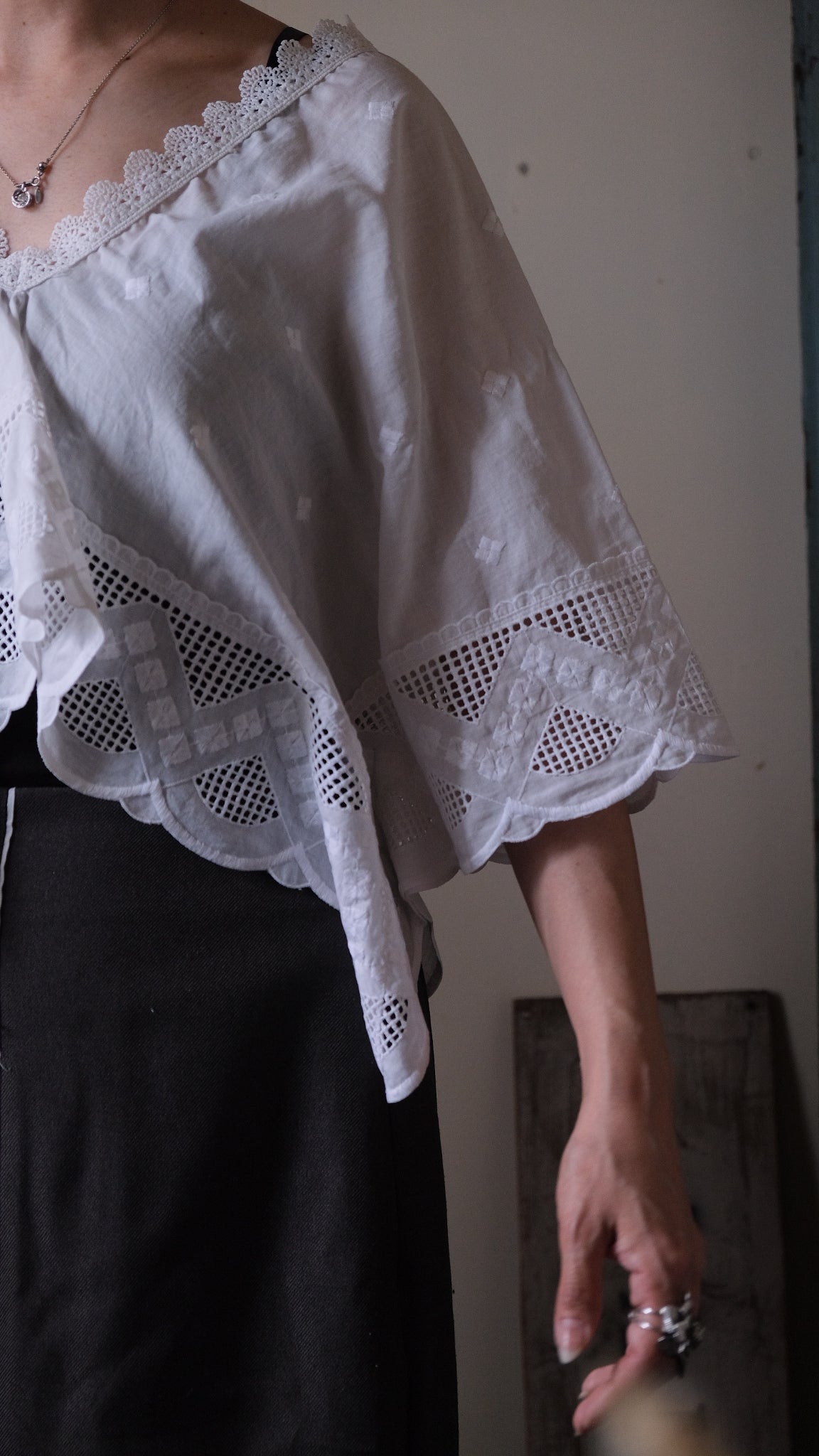 Souvenir lace vintage tops Lf-T009
