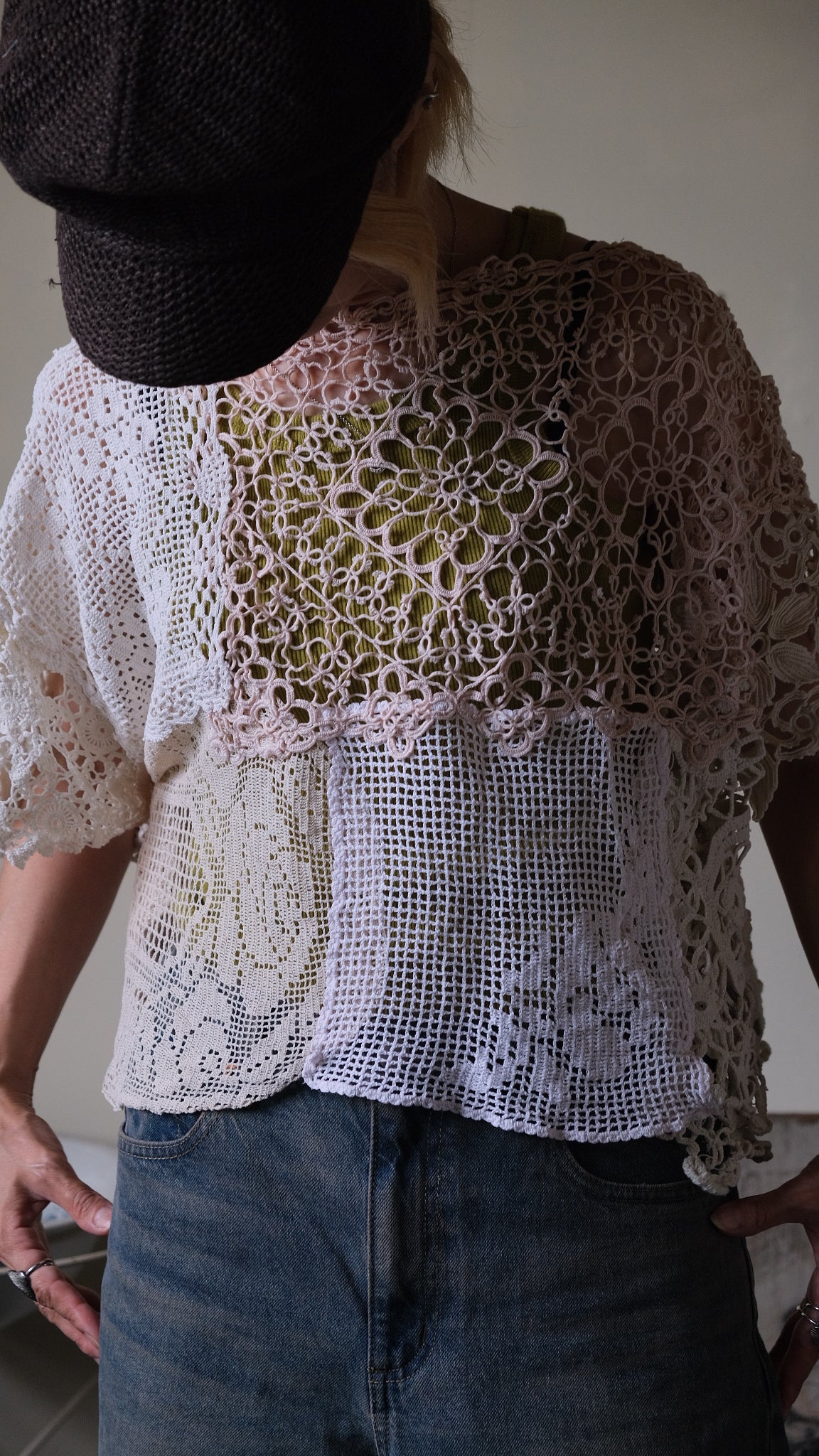 Souvenir lace vintage tops Lf-T012