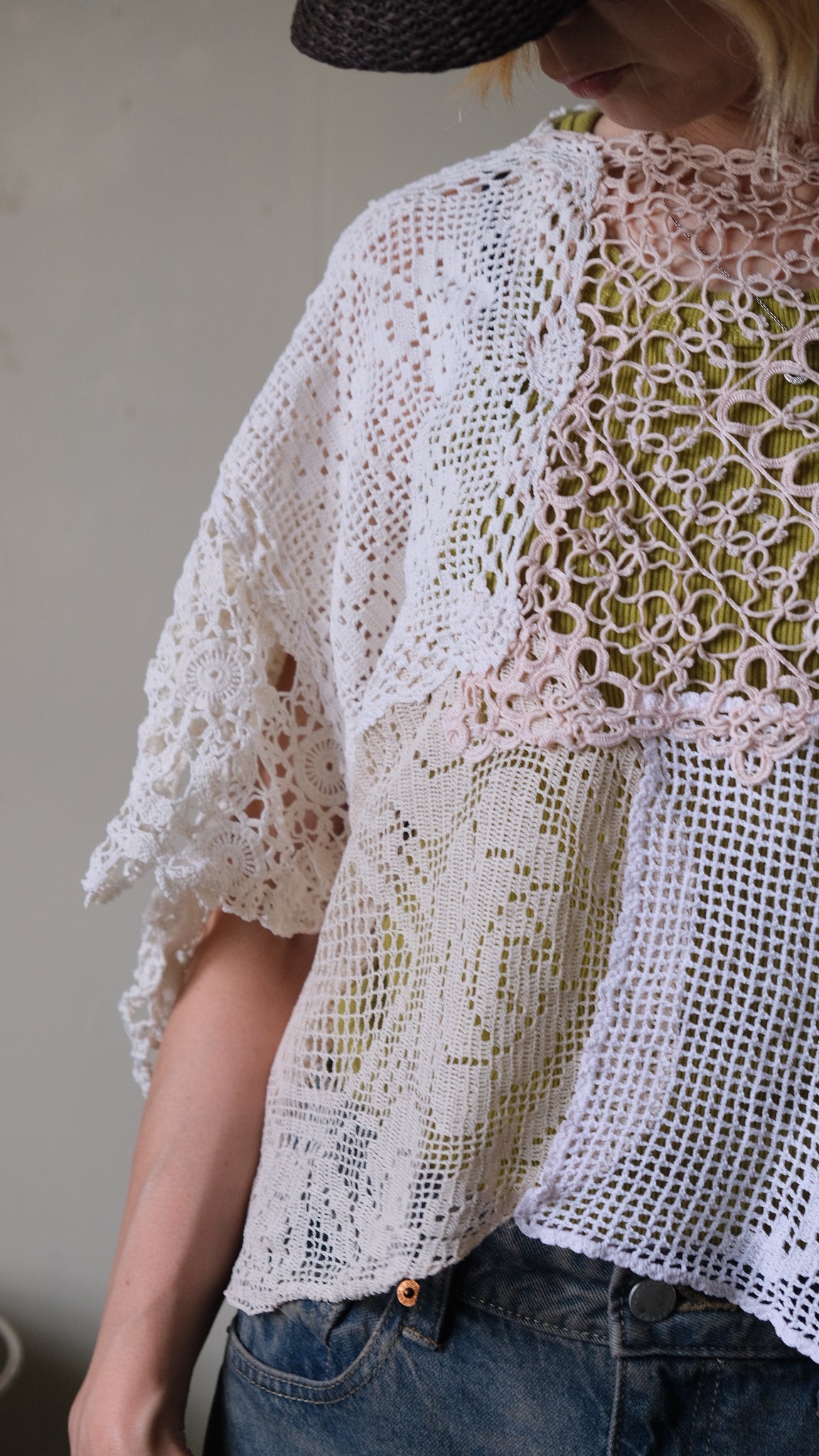 Souvenir lace vintage tops Lf-T012