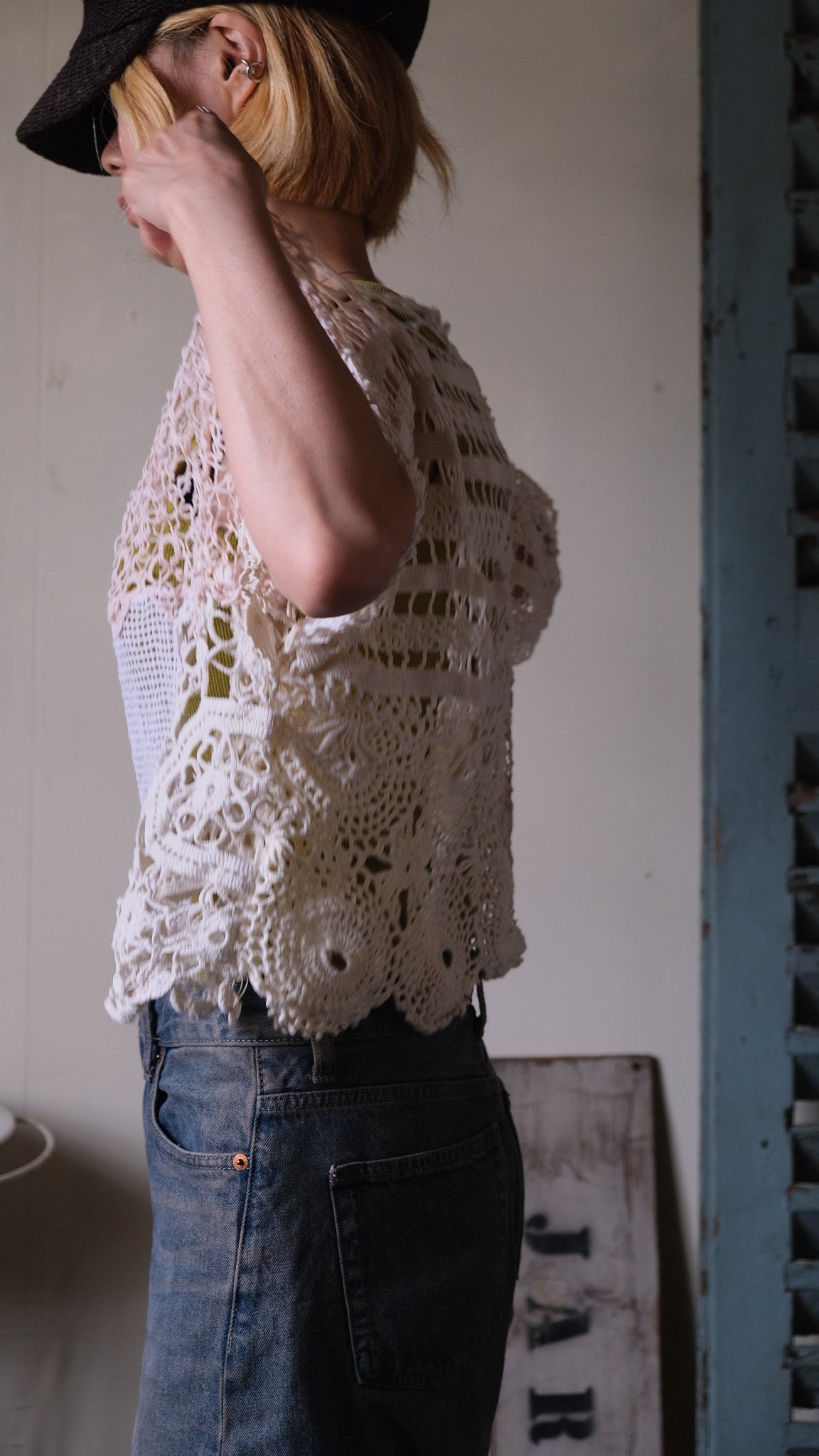 Souvenir lace vintage tops Lf-T012