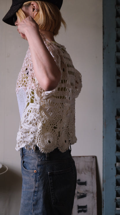 Souvenir lace vintage tops Lf-T012