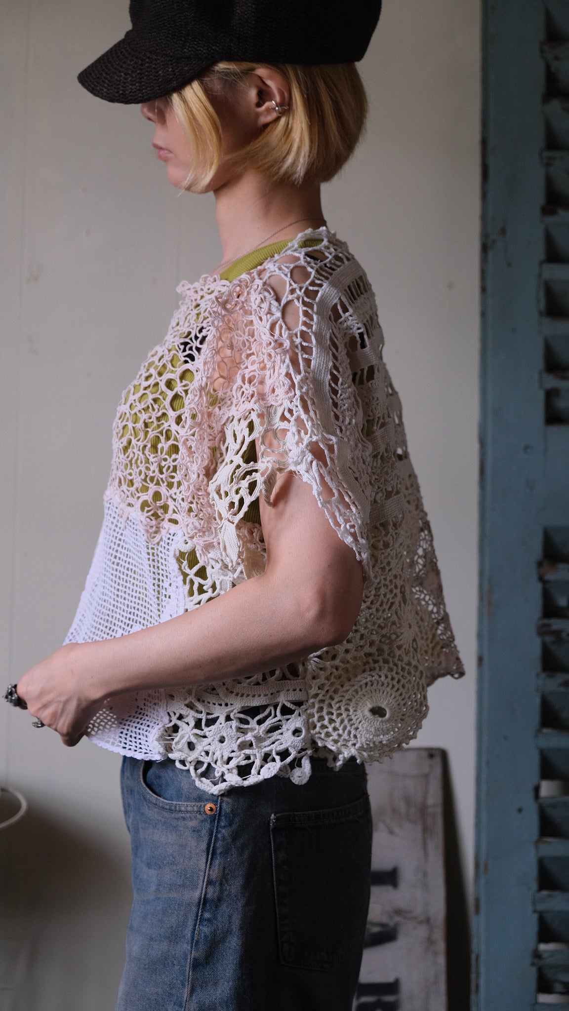 Souvenir lace vintage tops Lf-T012