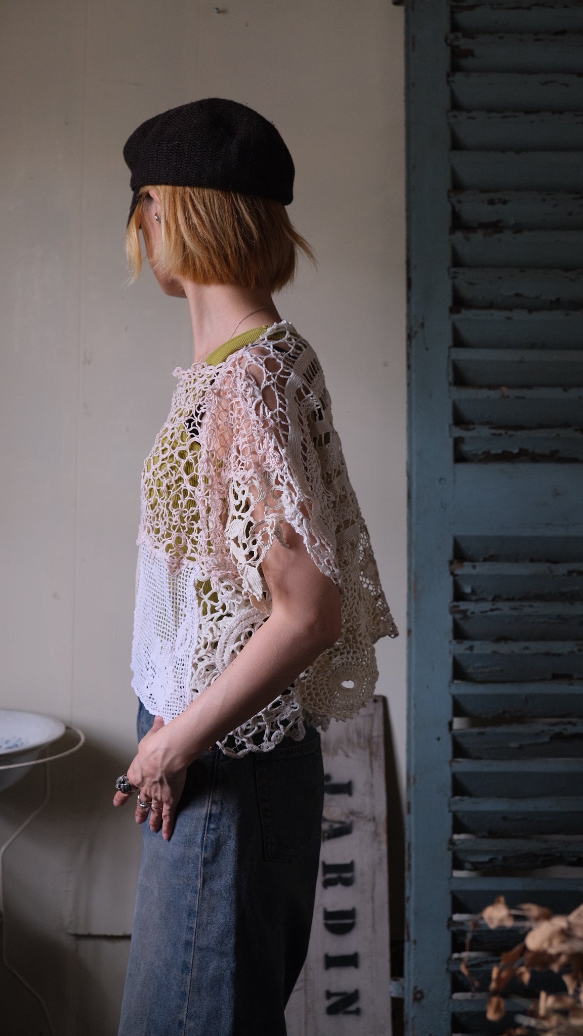 Souvenir lace vintage tops Lf-T012
