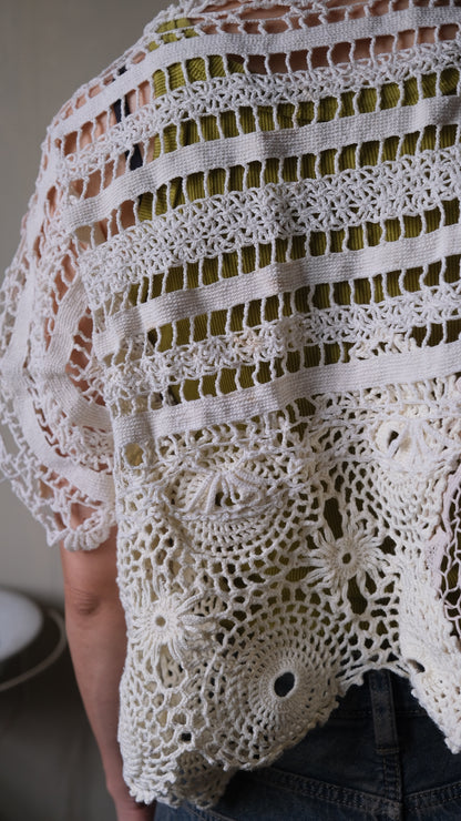 Souvenir lace vintage tops Lf-T012