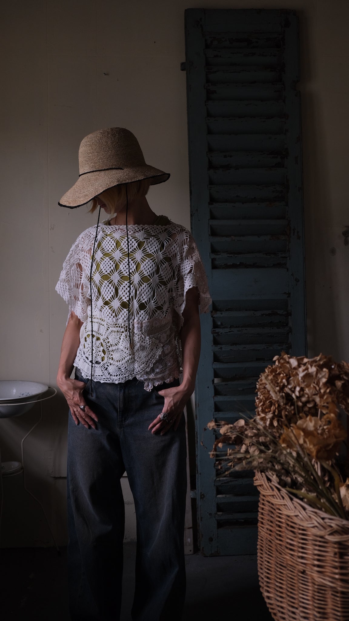 Souvenir lace vintage tops Lf-T015