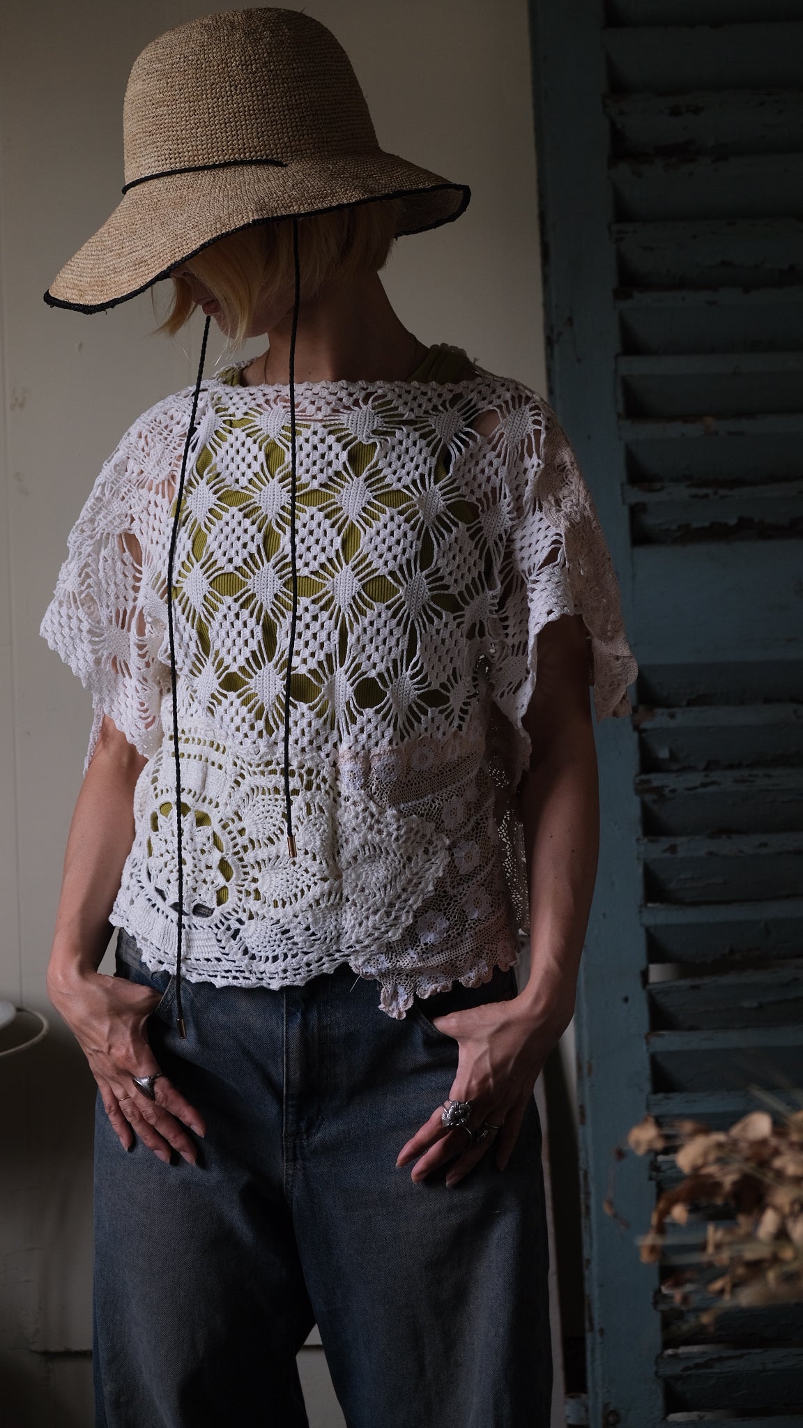 Souvenir lace vintage tops Lf-T015
