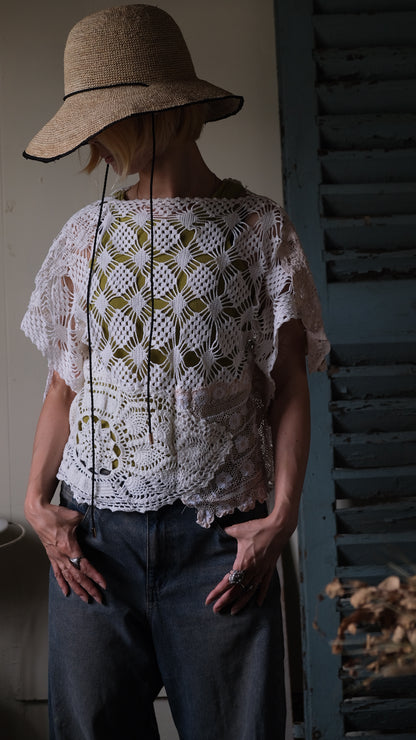 Souvenir lace vintage tops Lf-T015