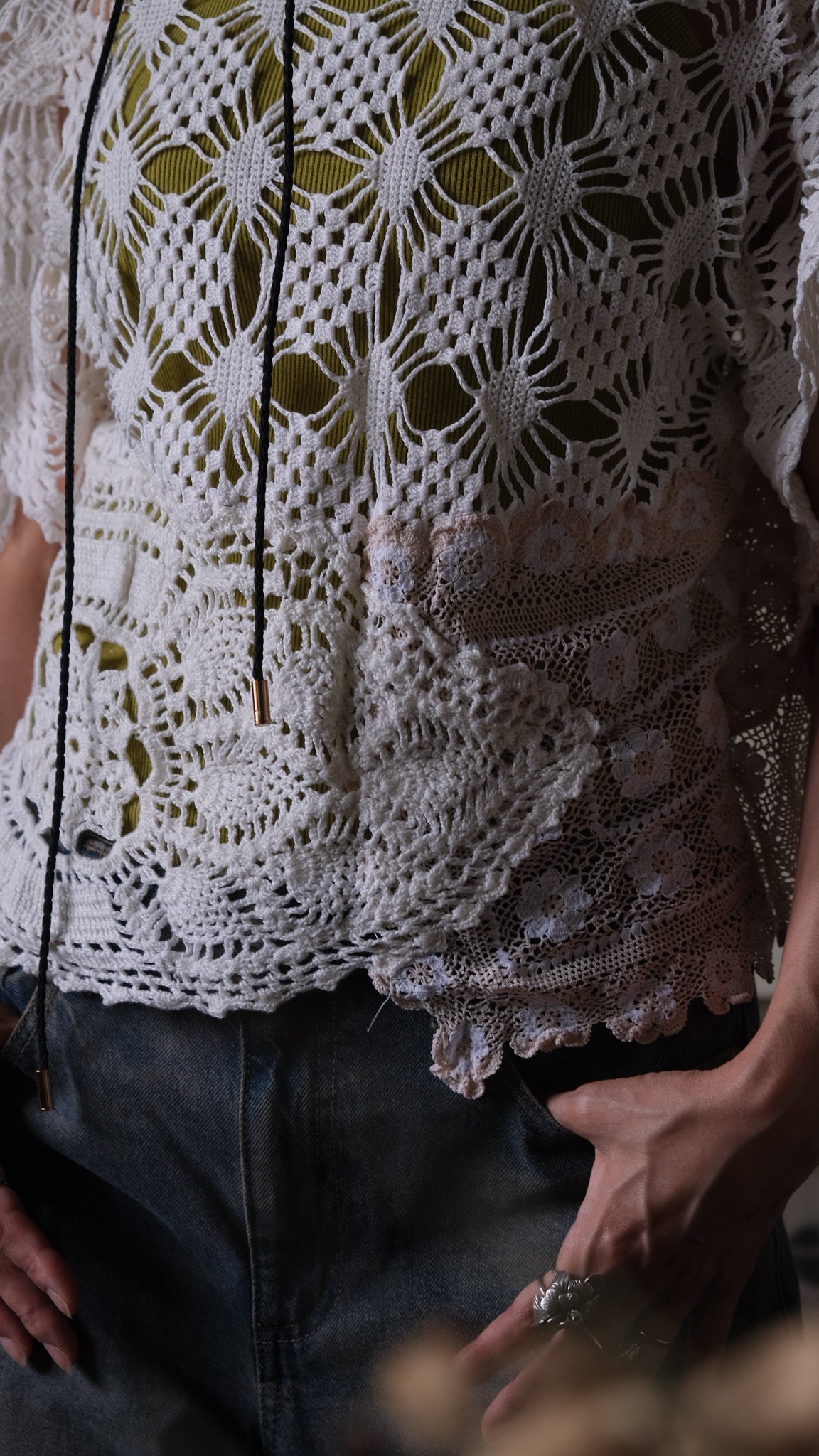 Souvenir lace vintage tops Lf-T015