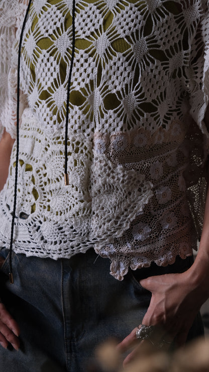 Souvenir lace vintage tops Lf-T015