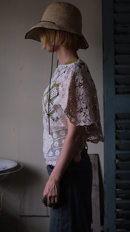 Souvenir lace vintage tops Lf-T015