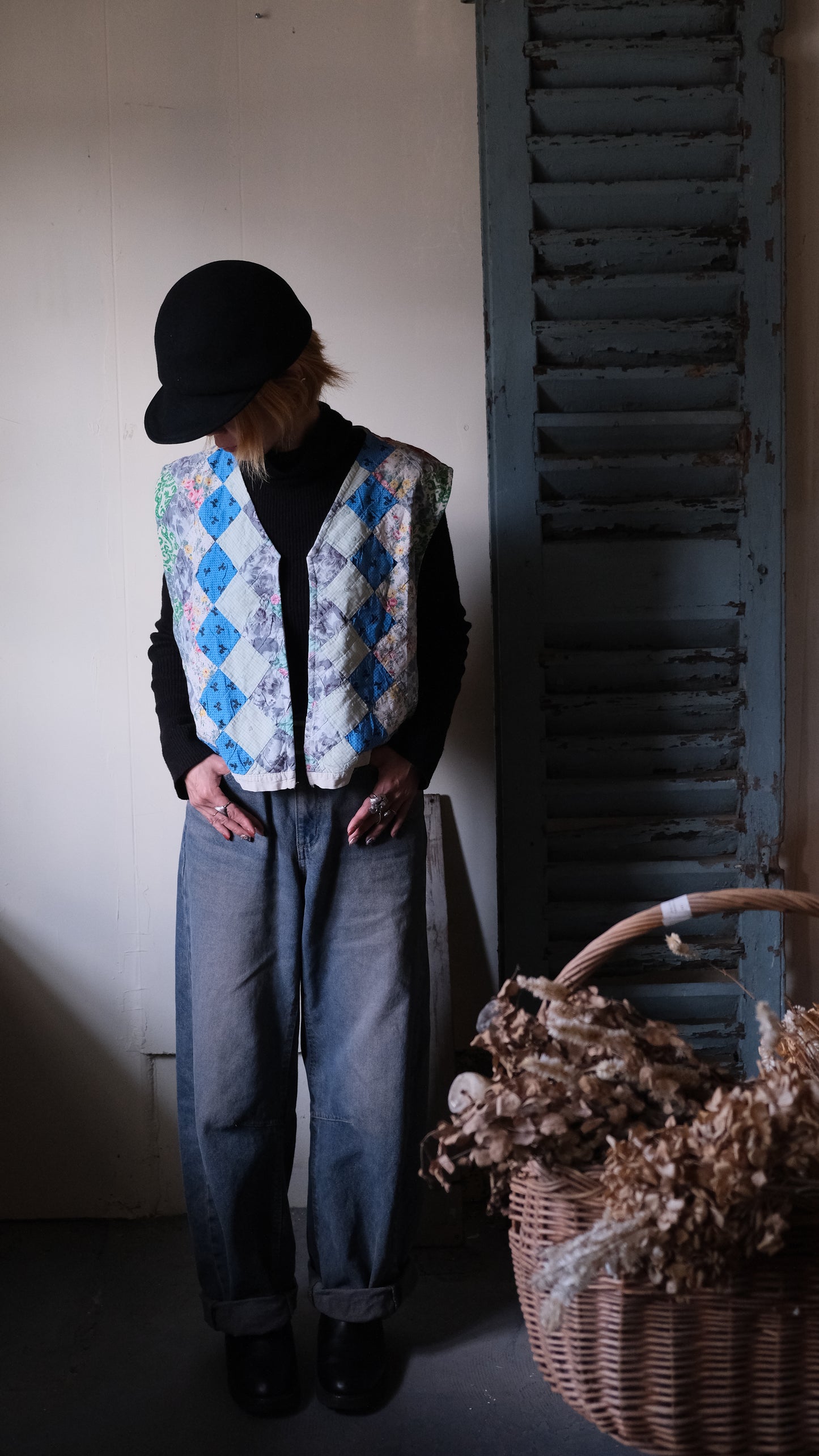 vintage quilt remake Vest 2