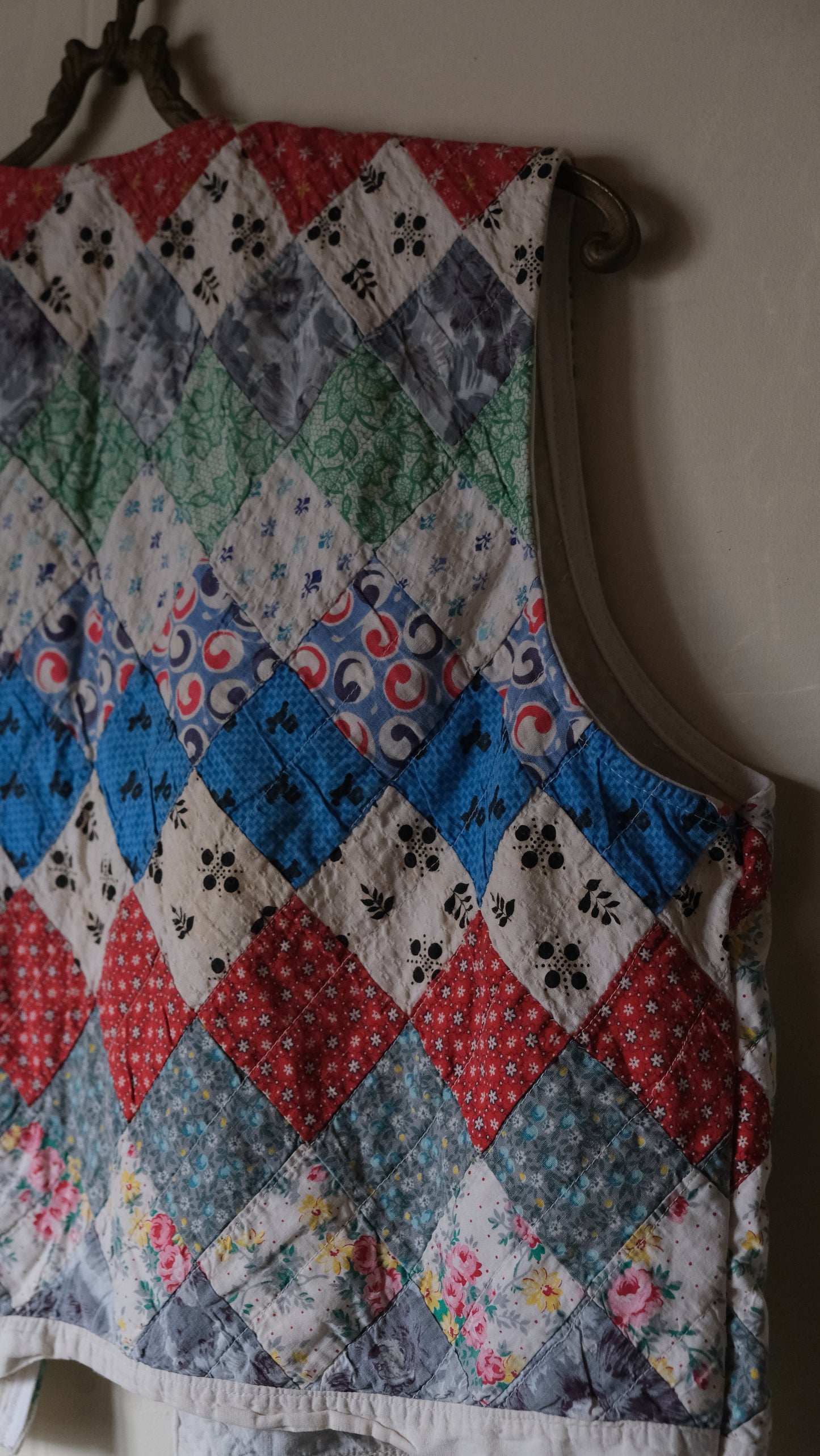 vintage quilt remake Vest 2
