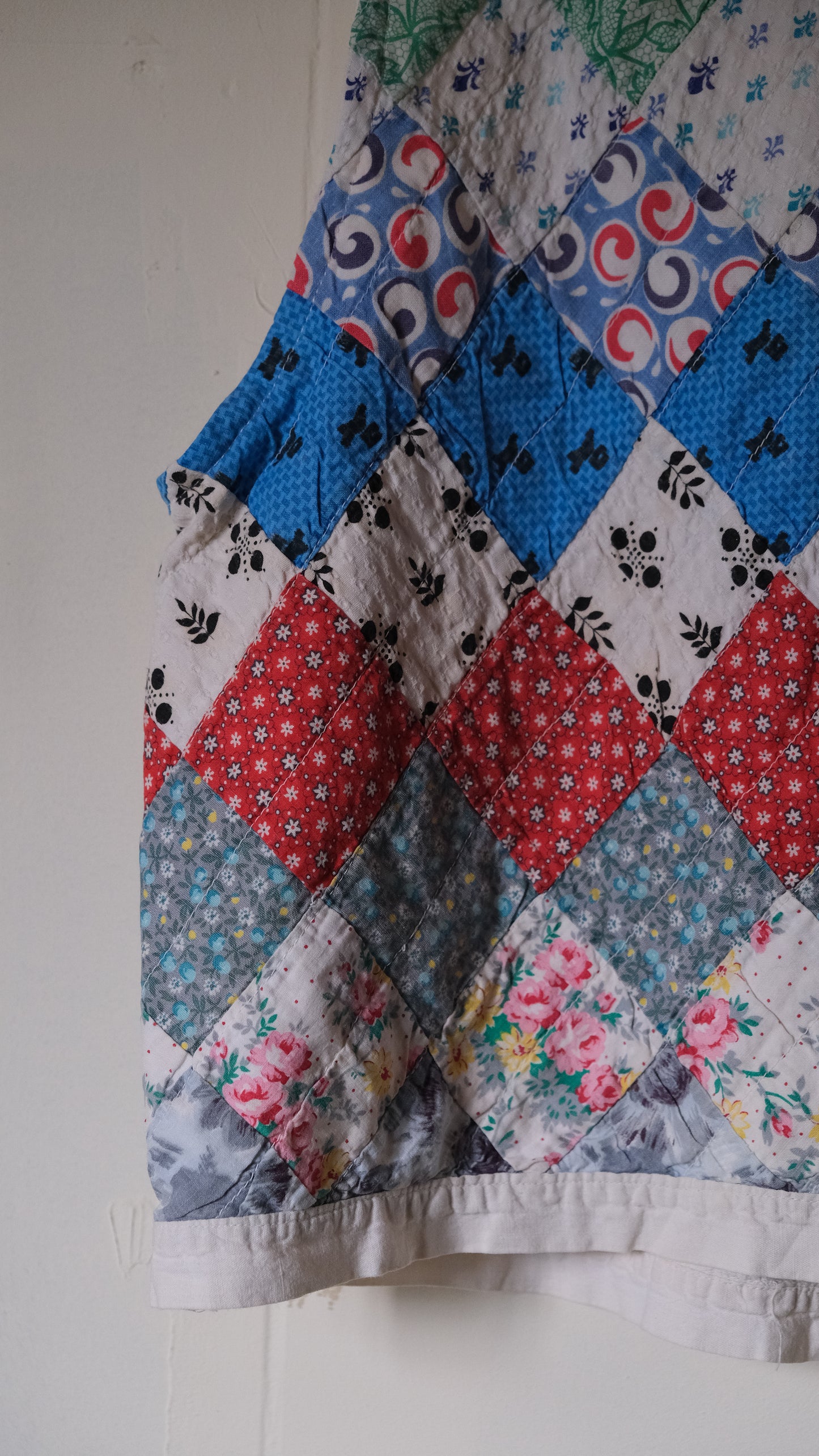 vintage quilt remake Vest 2