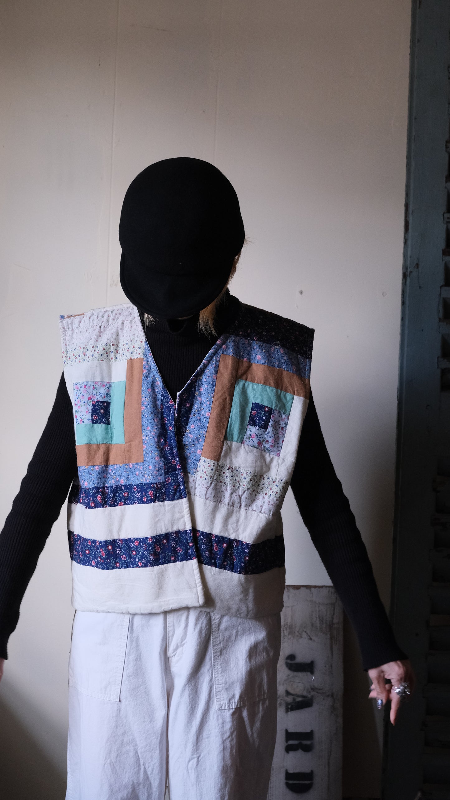 vintage quilt remake Vest