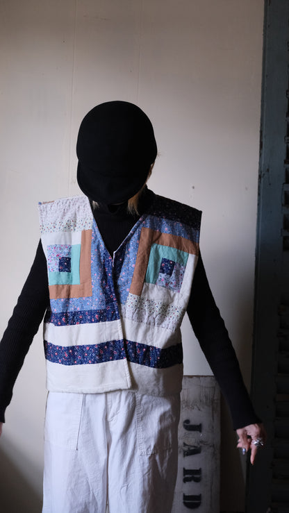 vintage quilt remake Vest