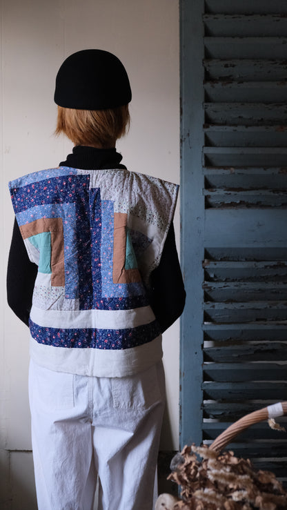 vintage quilt remake Vest