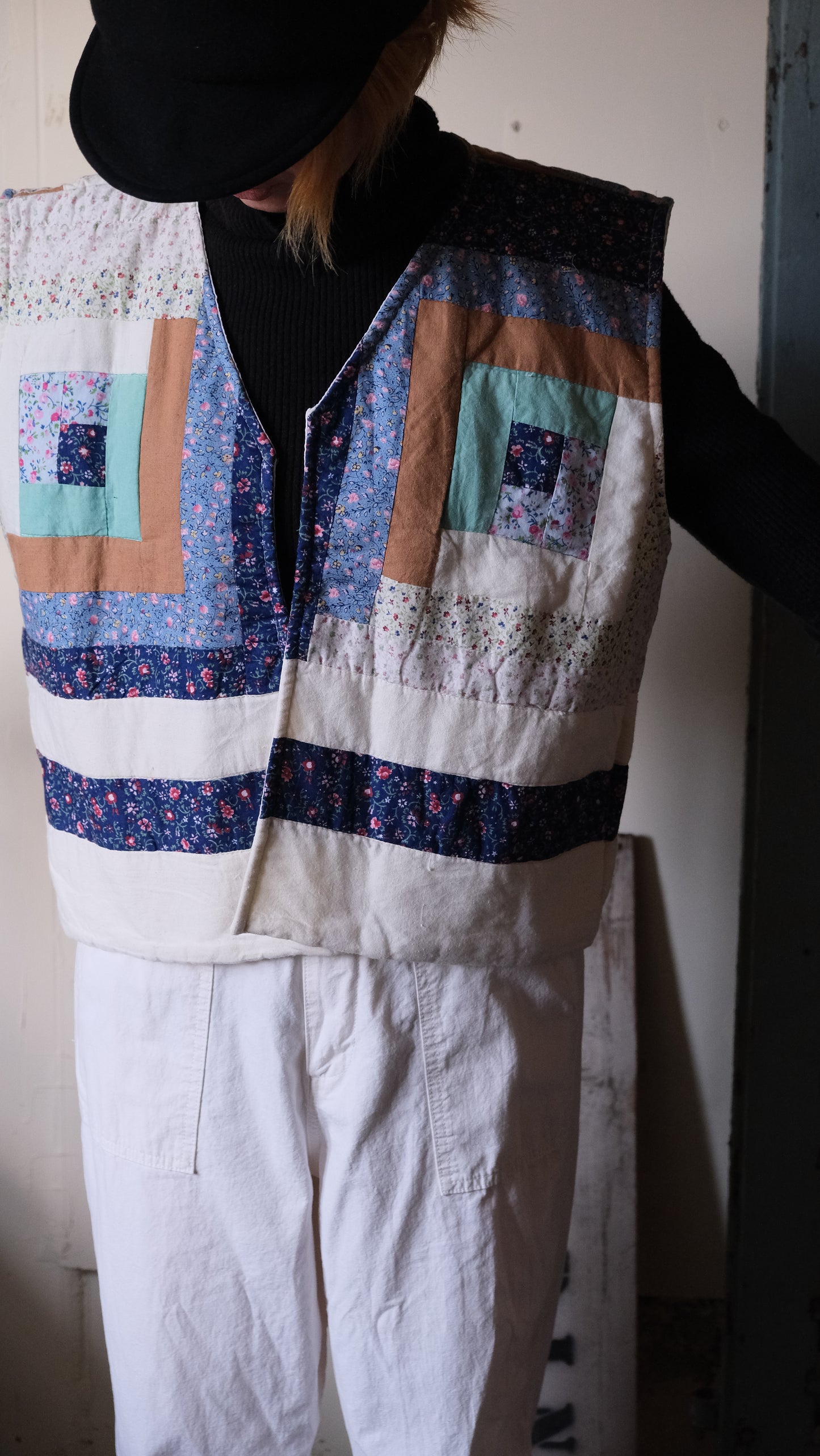 vintage quilt remake Vest