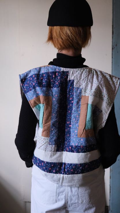 vintage quilt remake Vest