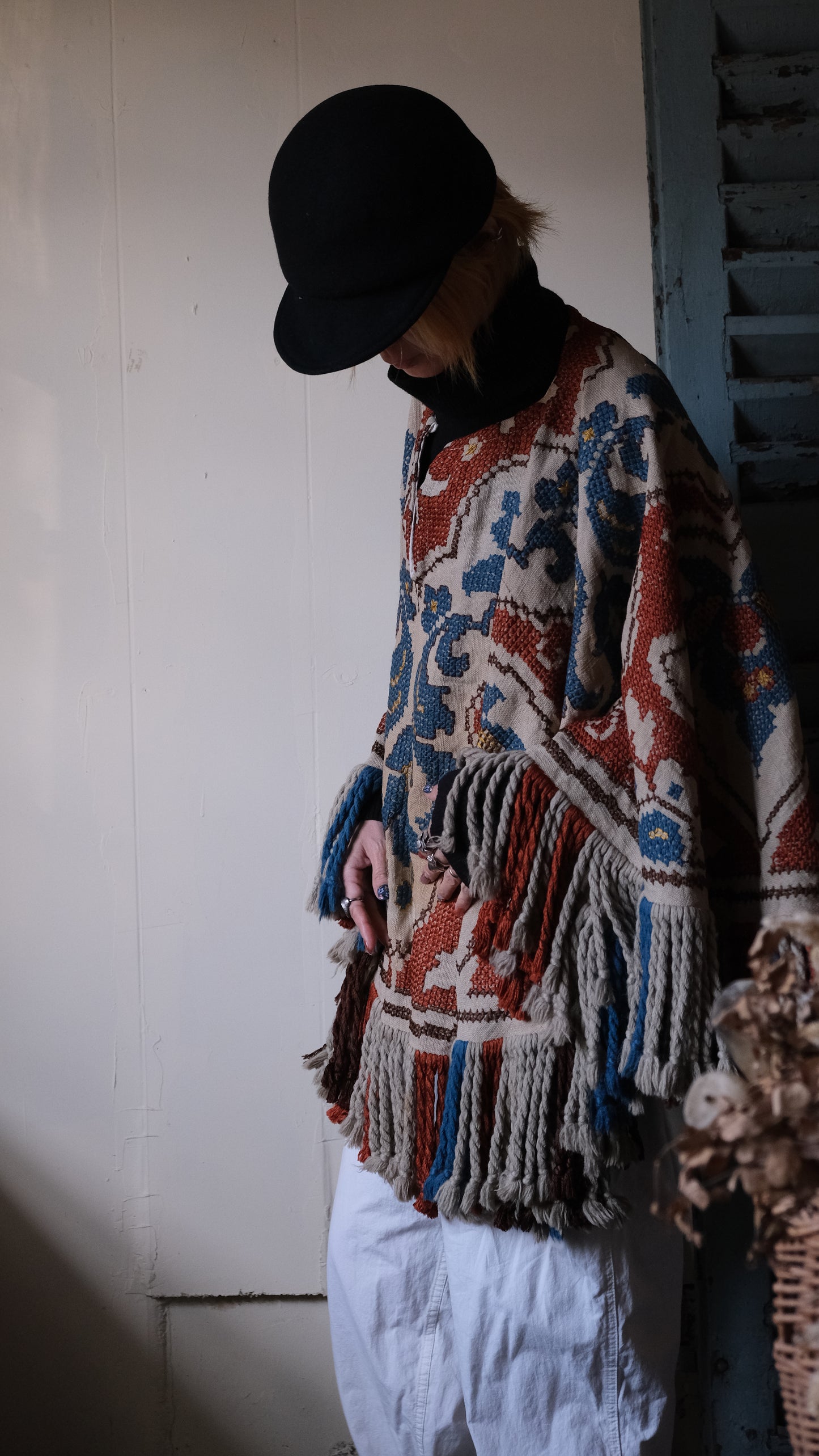 vintahe remake poncho