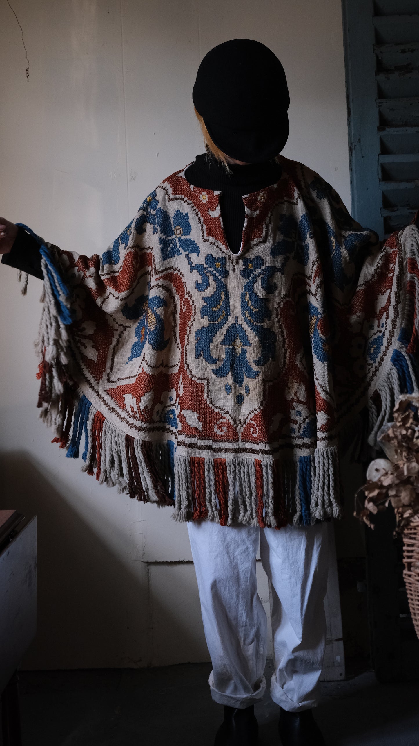 vintahe remake poncho