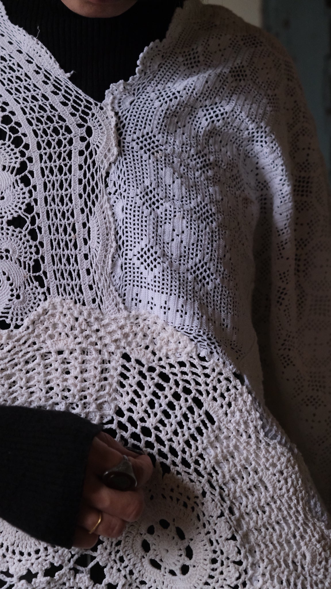 Souvenir lace vintage ponchos Lf-b006