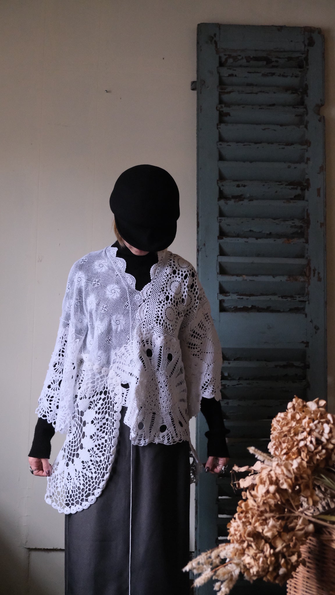 Souvenir lace vintage ponchos Lf-b007