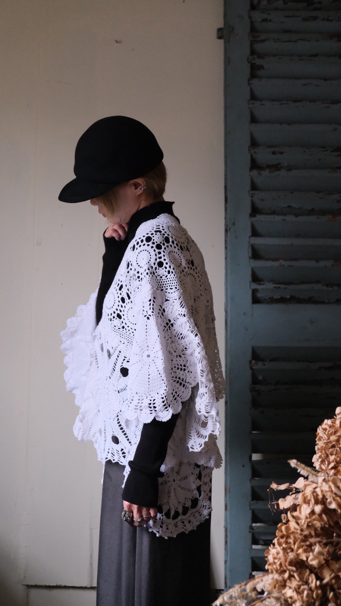 Souvenir lace vintage ponchos Lf-b007
