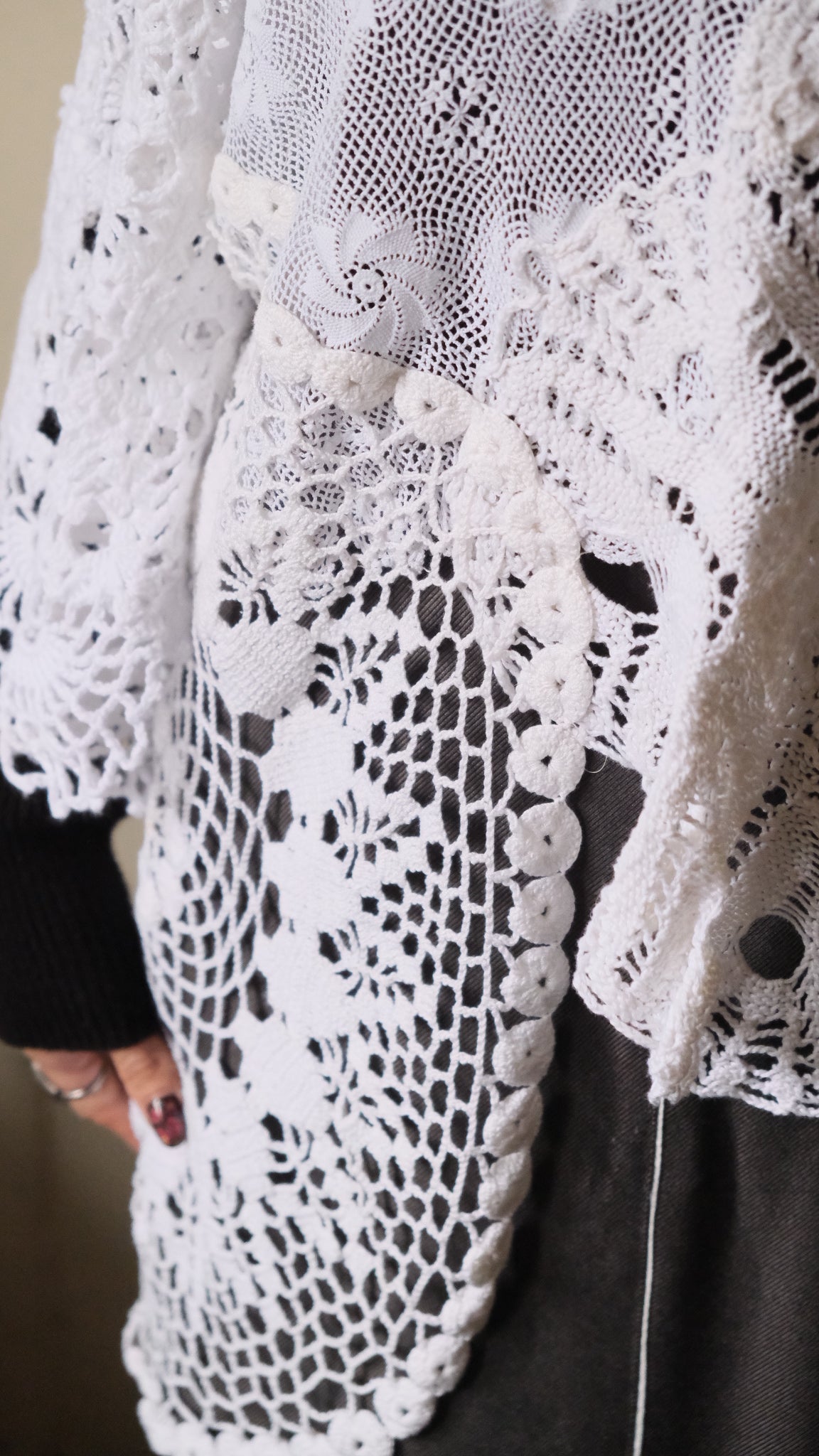 Souvenir lace vintage ponchos Lf-b007