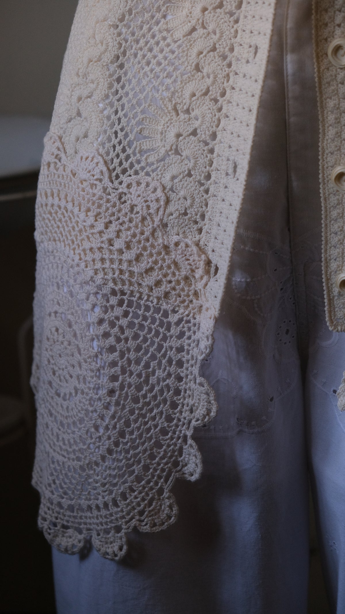 Souvenir lace vintage Vest Lf-b010