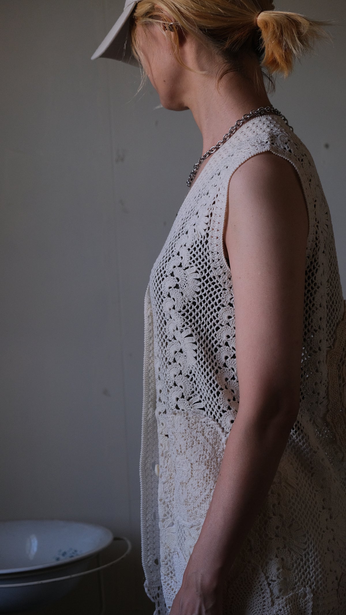 Souvenir lace vintage Vest Lf-b010