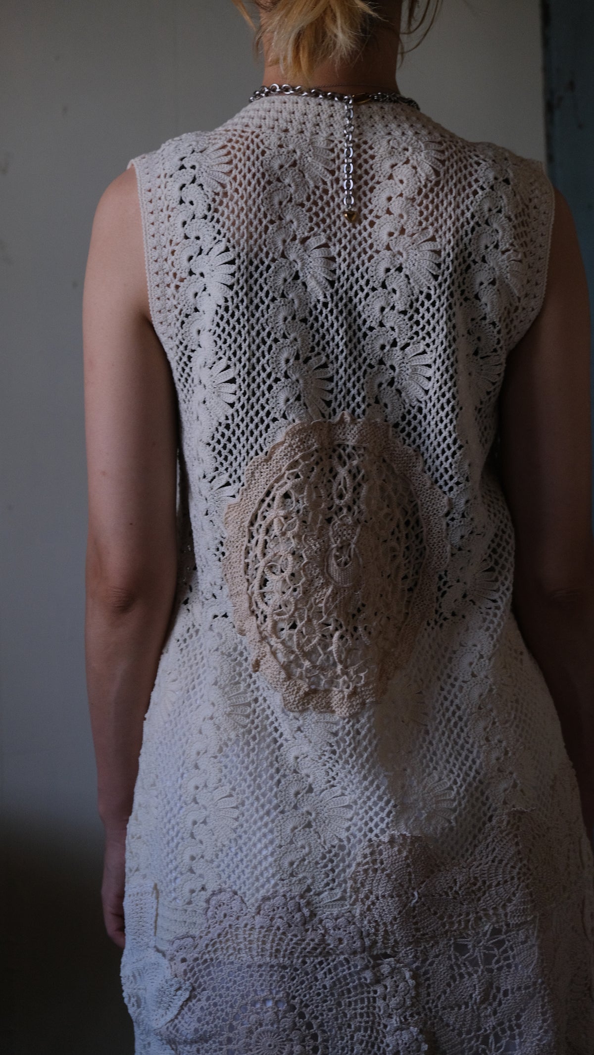 Souvenir lace vintage Vest Lf-b010