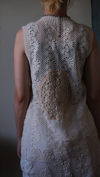 Souvenir lace vintage Vest Lf-b010