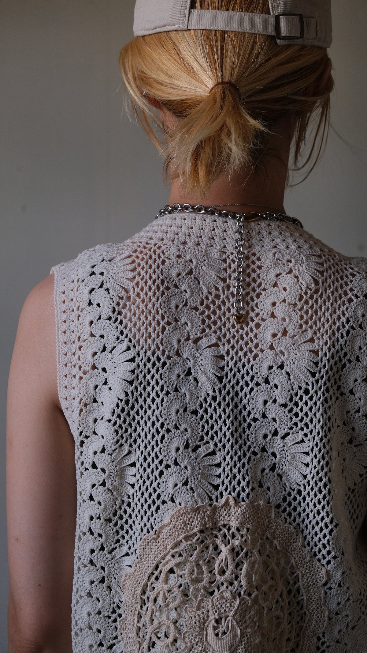 Souvenir lace vintage Vest Lf-b010