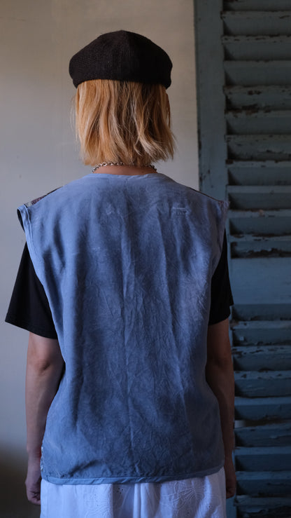 vintage quilt remake Vest Lf-b011