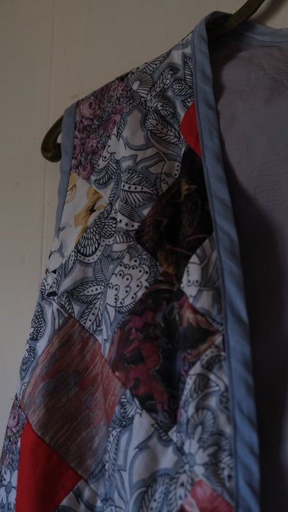 vintage quilt remake Vest Lf-b011