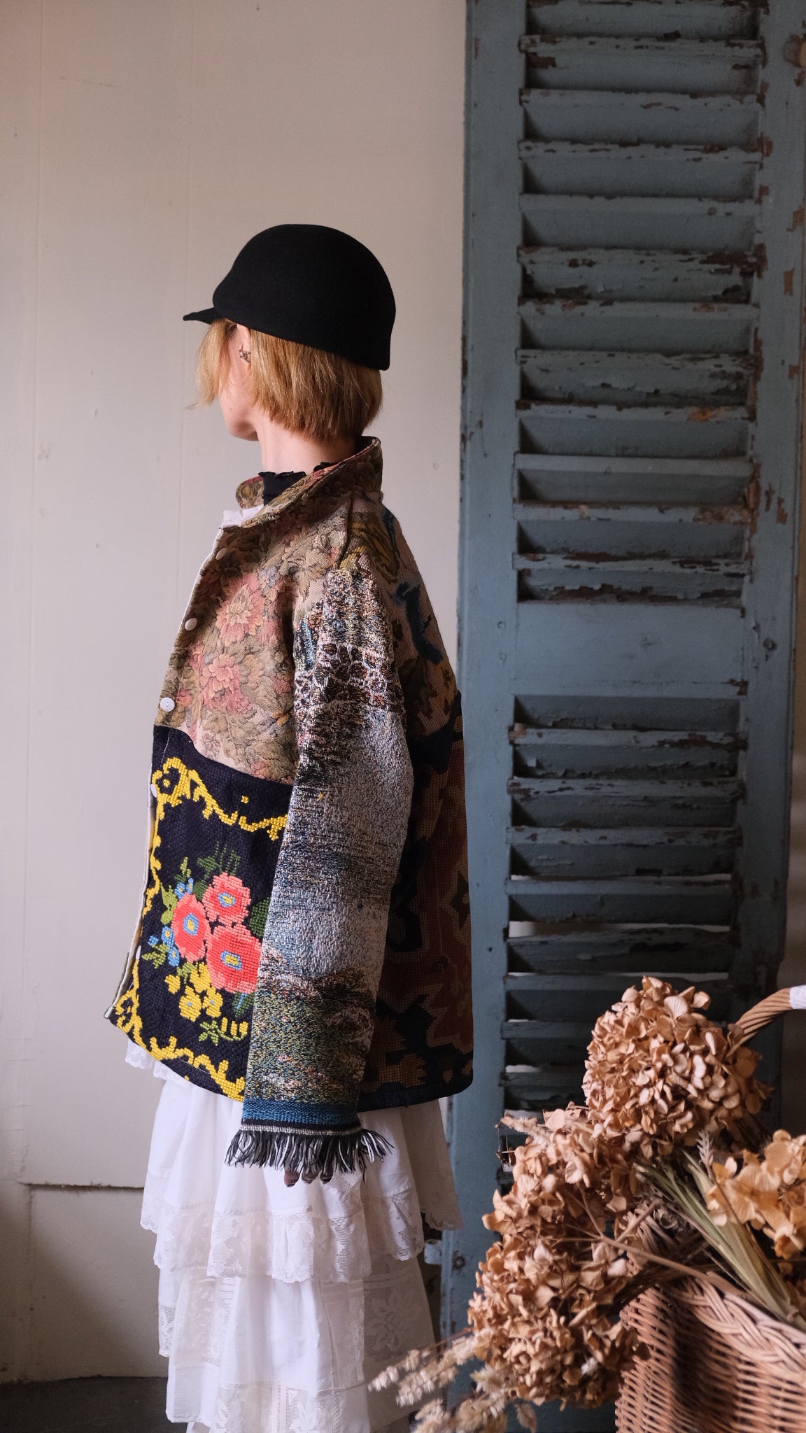 Souvenir voyage  vintage jacket Lf-J016