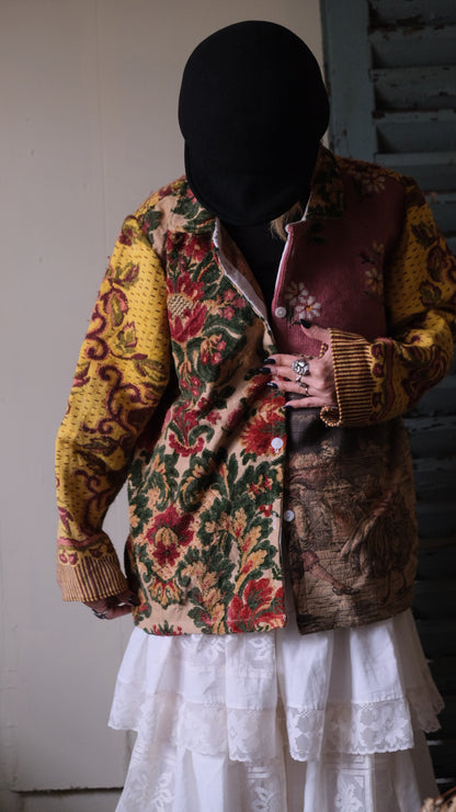 Souvenir voyage  vintage jacket Lf-J018