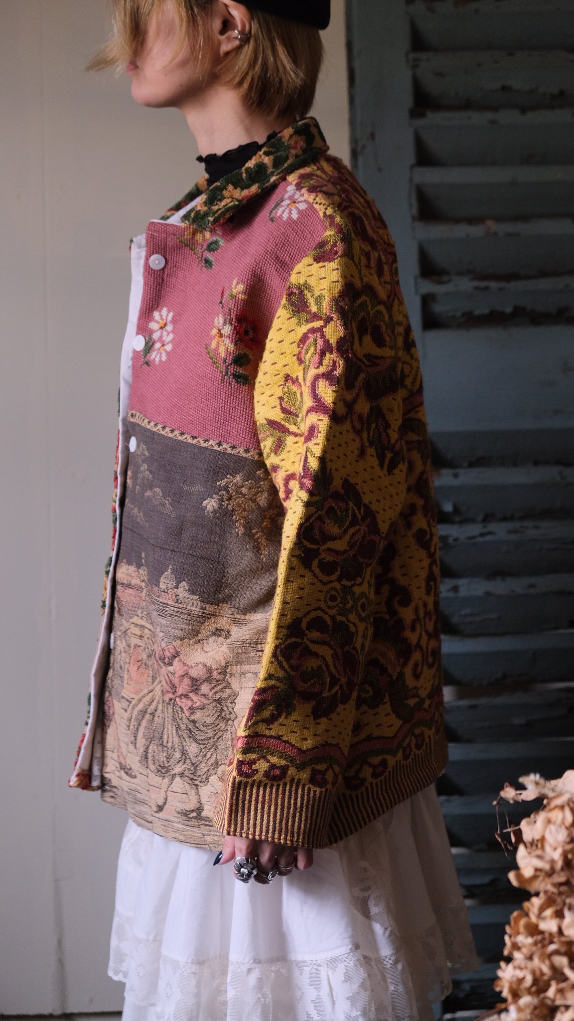 Souvenir voyage  vintage jacket Lf-J018