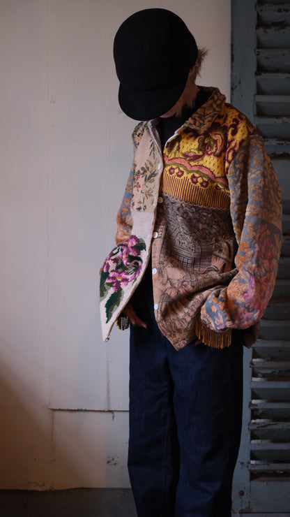 Souvenir voyage  vintage jacket Lf-J021